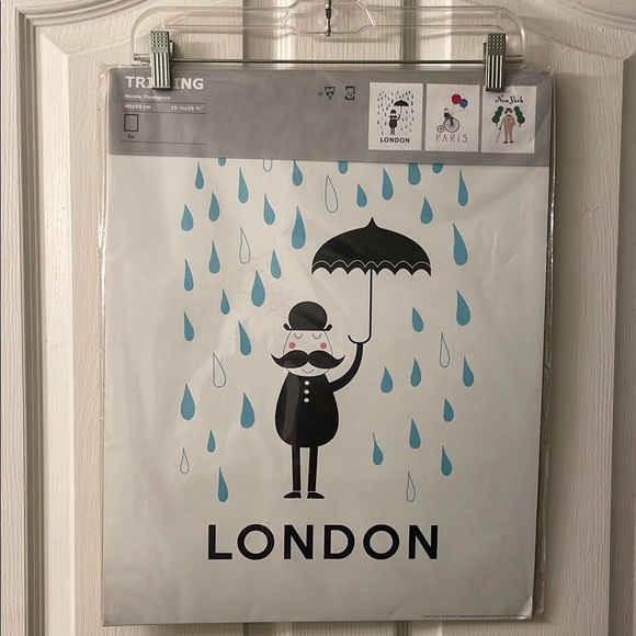 London Paris New York Trilling Wall Art from 2013 Nicole Thompson IKEA - Picture 1 of 7